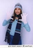 ° C-ute / Erika Umeda / Costume Light Blue / Above the Knee / Muffler Brown / Both Hands / Hat / Official Official photo