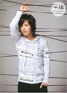 Kim Jong-hoon / Above-the-knee, Shirt Alphabet Pattern, Left Hand Pocket, Postcard Size, J & KimJeonHoon Fan Club / Official Bromide