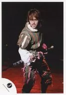 Kanjani Eight / Ryuhei Maruyama / Knee-High / Costume Green / Left-hand Sword / Right-hand Fist / Bending forward Official Official photo