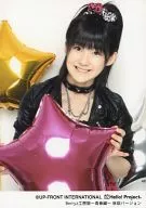 Berryz Kobo / Momoko Ujinaga / Black Costume / Upper Body / Double-Hand Balloon / Necklace / White Background / Berryz Kobo Festival ~ Seishun Version ~ Harajuku / Official Official photo