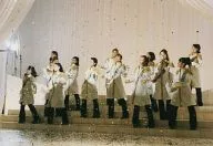 Morning Musume / Set (12 Persons) / Horizontal, Costume White, Gold, Zubon Black, Paper Fubuki, No Frame / Official Official photo