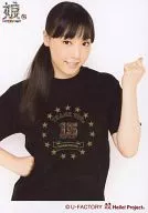 Morning Musume. / Kiyoshi Fukumura / Upper Body / T-Shirt Black / Left Hand Fist / Right Hand Waist / Morning Musume. 15th Anniversary Concert Tour 2012 Autumn ~ Colorful Character Cto ~