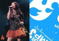 Minori Chihara / Above-the-knee, Costume Black, Microphone Stand, Back Blue / Minori Chihara Live 2011 "SUMMER CAMP 3"