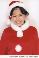 ° C-ute / Chisato Okai / Bust Up / Santa Costume Red / White / Hat / Camera Eye / Postcard Size / Official Official photo