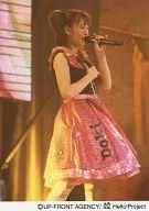 Berryz Kobo / Risako Sugaya / Live Photo / Above knee / Costume Pink Black / Left Hand Microphone / Right Hand Breast / Official Official photo