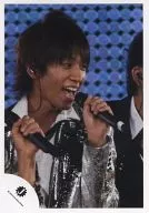 NEWS / Keiichiro Koyama / Live Photo, Bust Up, Costume Silver. White, Left Hand Microphone, Eye View Right / Official Official photo