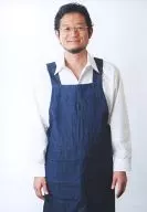 Ai-kata / Hideo Watanabe / Above-the-knee, White Shirt, Navy Apron, White Background / Stage "Mass of Love -Valentine -" Bromide