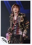 Kinki Kids / Koichi Domoto / Live Photo / Above the Knees / Costume Gold. Black. Silver. Red / Both Hands Waist / Eye Right / Background Black / Official Official photo