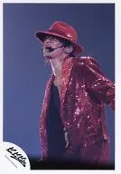Kinki Kids/堂本光一/ライブフォト・膝上・衣装赤・帽子・インナー黒.金・左向き/公式生写真