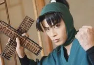 Kenki Yamaguchi (Bunjiro Shioe) / Horizontal Type, Bust Up, Costume Green, Right Hand Abacus, Left Hand Goo, Character Shoot / Musical "Nintama Rantaro" 2 nd Play "Budget Meeting!" Re-performance