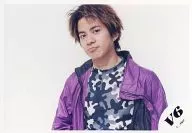 V6 / Jun' ichi Okada / Horizontal, Upper body, Costume purple, Camouflage pattern, Background white / Official Official photo