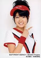 Berryz Kobo / Chinami Tokunaga / Bust Up / Costume White Red / Right Hand Piece / Hat / Background White / Nagoya Store / Sapporo Store Only