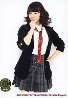 Berryz Kobo / Risako Sugaya / Uniform / Tie Red / Above the Knee / White Background / Logo 「 Berryz Kobo Concert Tour 2010 Fall / Winter - Very High Festival! - 」 / Official Official photo