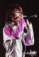 Kis-My-Ft2 / Yuta Tamamori / Live Photo / Upper Waist / Costume Silver Pink / Both Hands Microphone / No Frame / Background Black / Johnnys Jr.