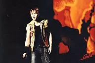 Kinki Kids / Koichi Domoto / Horizontal / Above Knee / Best Yellow / Eye View Left / Background Black, Orange / "Shaking SHOCK" / 2L size official Official photo