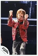 Kinki Kids / Koichi Domoto / Live Photo / Above Knee / Costume Red / Both Hands Goo / Official Official photo