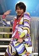 MIE 0519 : Kanjani Eight / Ryuhei Maruyama / Live Photo / Above Knee / Costume Mixed purple / black / yellow / Left Hand Microphone / Eh! Real? Surprising! TOUR 2007