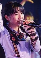 Haruka Katayama / upper body / uniform, left hand / microphone, right hand raised / AKS / official Official photo