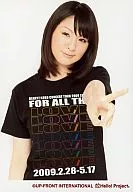 Berryz Kobo / Risako Sugaya / Upper body / T-shirt black / Left hand piece / Background white / Official Official photo