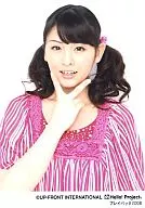 Berryz Kobo / Risako Sugaya / Bust Up / Costume Pink White / Right Hand Piece / Background White / Playback 2008