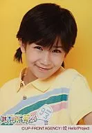 ° C-ute / Chisato Okai / Bust Up / Costume Yellow / Background Orange / Metallic Specifications / ° C-ute Live Tour 2007 Autumn After-school Essence