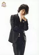 Aki Yasuda / Above-the-knee / Jacket Black / Inner White / Left Hand Face / Arm Fold / ThankCUE FAN MEETING 2008