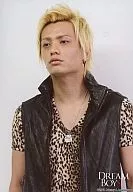 KAT TUN / Kiyoshi Tanaka / Bust up / Vest Black / Inner Leopard Pattern / Eye Line Left / Background White / DREAM BOYS