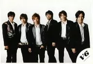 V6/6 People (Group) / Horizontal, Costume Black, Knee-Upper, Center Inohara, Background White / Official Official photo