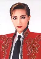 Tsubasa Makoto / Bust up, Jacket red, Shirt white, Background white / "Takarazuka Revue" official Official photo