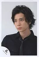 Arashi / Matsujun / Bust up / Costume black / Background grey / Official Official photo