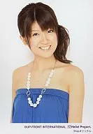 Chinami Tokunaga / Bust Up / Costume Blue / Opening Mouth / Camera Eye / Background White / Shop Original / Official Official photo