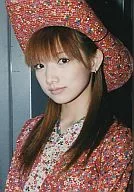 Morning Musume / Maki Goto / Bust Up / Costume Red. Flower Pattern / Hat / Camera Eye / Hello! Project 2002 New Year's Concert ~ This Year's Too! ~ / Official Official photo