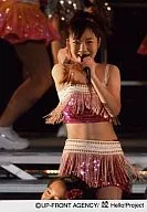 Berryz Kobo / Saki Shimizu / Live Photo / Above Knee / Costume Pink / Left Hand Microphone / fingers of the right hand Holder / Official Official photo