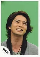 Arashi / Matsujun / Face Up / Costume Grey / Collar Black / Eye View Right / Background Green / Official Official photo