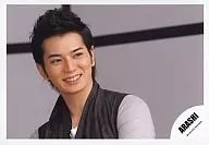 Arashi / Matsujun / Horizontal, Face Up, Costume Black and White, Eyes Right, Smile / Official Official photo