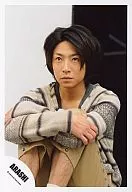 Arashi / Masaki Aiba / Beige Costume / Sitting Gym / Above the Eye / Official Official photo