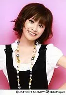 Morning Musume / Ai Takahashi / Upper Body / Teeth Display / Costume Black and White / Background Pink / Official Official photo