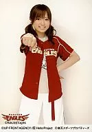 Morning Musume / Asami Konno / Above Knee / White Red Costume / Right Hand Protruding / Left Hand Waist / White Background / Rakuten Eagles / Official Official photo