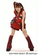 Morning Musume. / Maki Goto / Whole body, bending forward, left and left knee, costume silver, jacket red and black / Official Official photo.