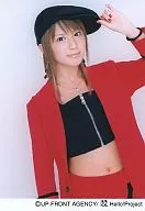 Morning Musume / Mari Yaguchi / Waist Top / Jacket Red / Inner Black / Hat Black / Left Hand Hat / Official Official photo