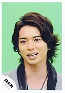 Arashi / Matsujun / Face Up / Costume Grey / Collar Black / Background Green / Official Official photo