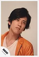 Arashi / Kazuya Ninomiya / Bust up / Costume Orange Inn Nahaku / Face tilt / Background white / Official Official photo