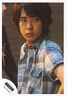 Arashi / Kazuya Ninomiya / Bust up / Shirt Check Blue / Eye Right / Official Official photo