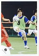 Hey! Say! JUMP / Ryosuke Yamada / Whole Body, Costume Uniform, Right Foot Lifting, Soccer Ball, Below Eyes