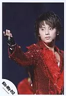 Kis-My-Ft2 / Taisuke Fujigaya / Live Photo / Upper Body / Costume Red / Right Hand Front / Eye Line Left / Official Official photo