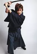 Ryoma Baba / Whole-body / Kimono / Double-handed Sword / Gray background / Character Actor shot / Stage "Tensho Hakkenden"