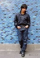 水嶋斐吕/全身背心藏青背景蓝墙/官方生写真