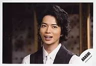 Arashi / Matsujun / Horizontal / Bust up / Vest Black / Shirt White / Eye Right / Official Official photo