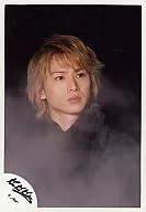 Kinki Kids / Koichi Domoto / Bust up / Costume black / Smoke / Background black / Official Official photo