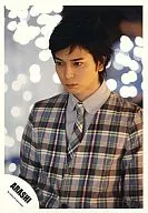 Arashi / Matsujun / Upper Body / Costume Check Pattern / Purple Shirt / Lower Left Eye / Official Official photo